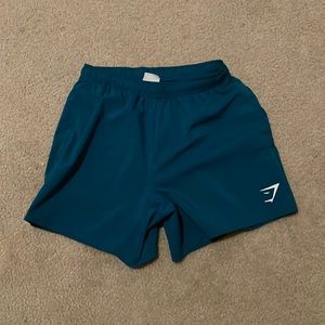New 5” Teal Gymshark Shorts